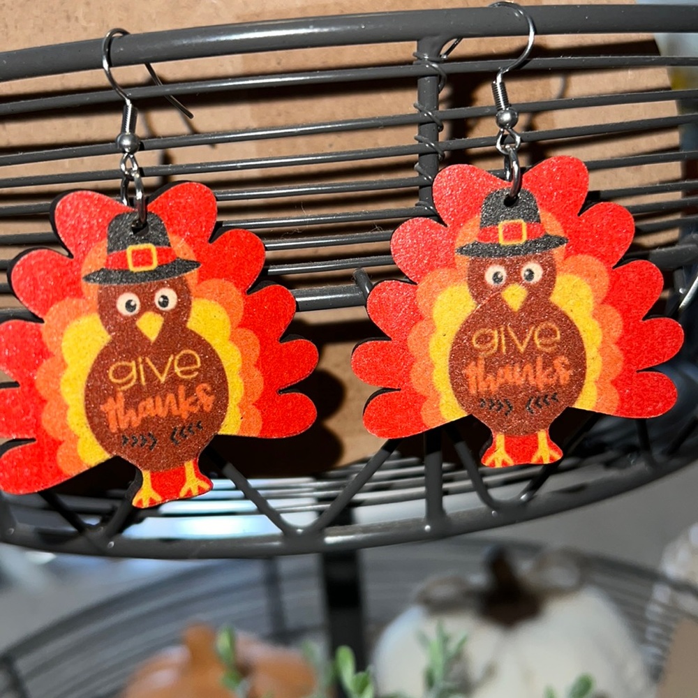New Thanksgiving Turkey Earrings!